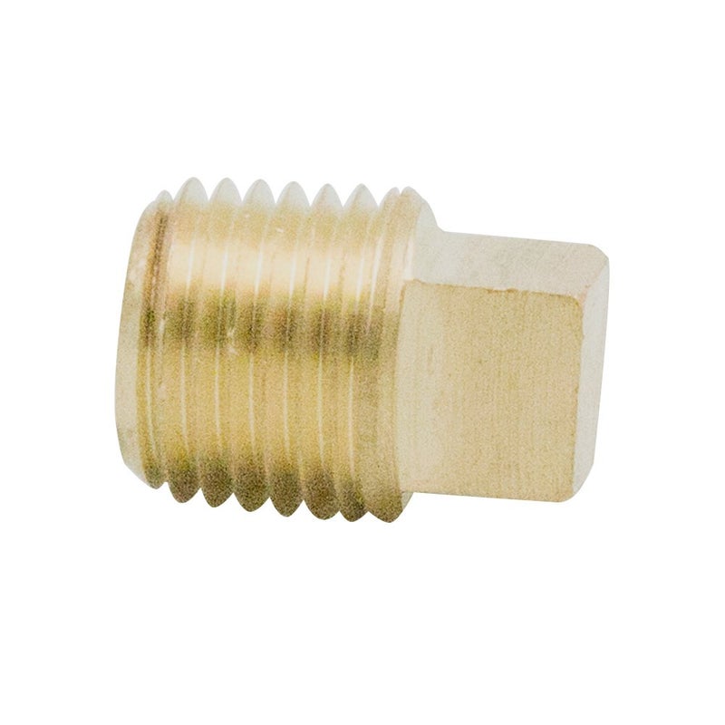 Legines Solid Brass Pipe Fitting, 1/4" NPT Male Square Head Plug (5 pcs) - Image 3